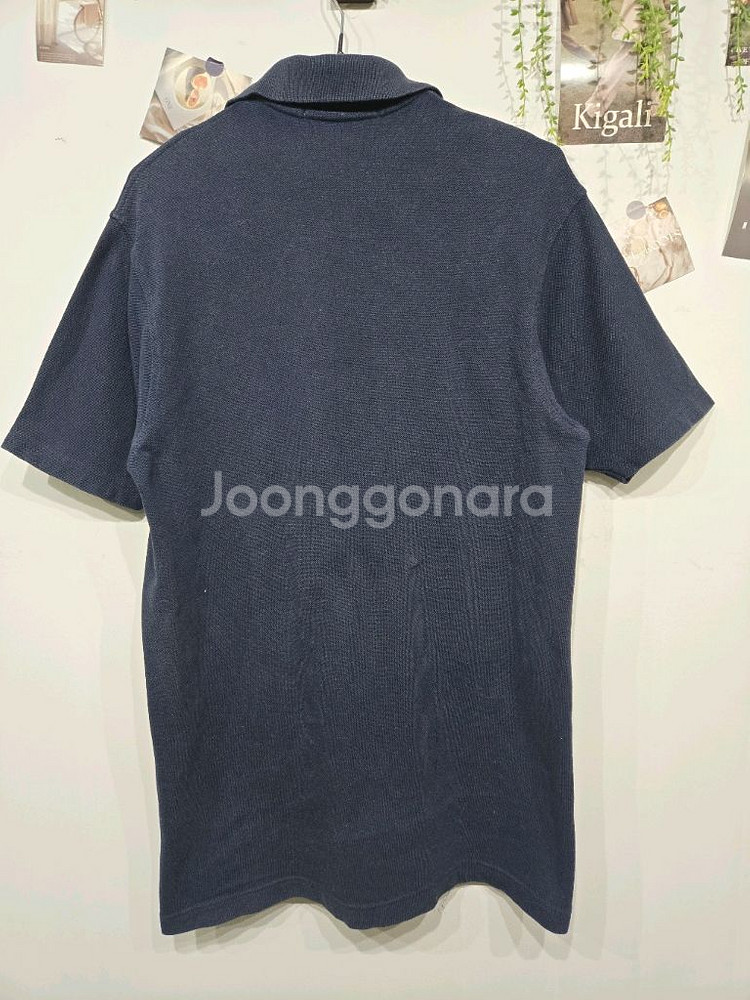버버리 네이비 반팔 폴로티 티셔츠 반팔티--3