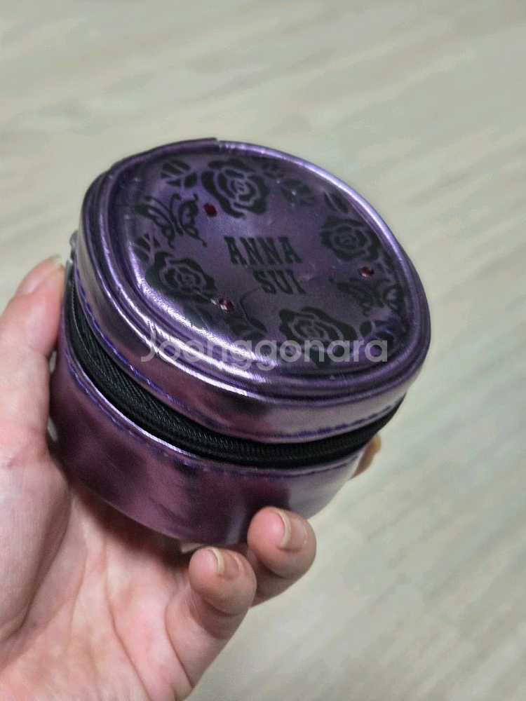 안나수이 원형 파우치/지퍼파우치/다용도파우치/화장품파우--1