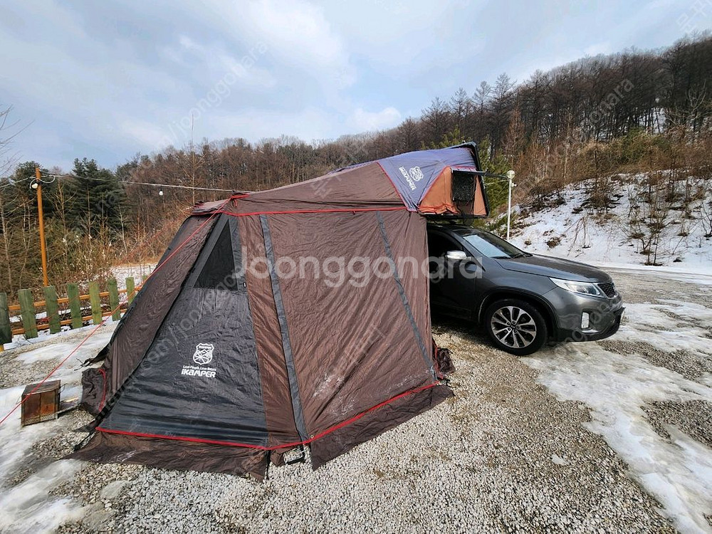 12년식 뉴쏘렌토R + 아이캠퍼 2.0 루프탑 텐트--3
