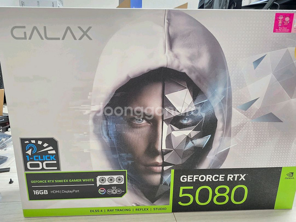 RTX5080 16GB 갤럭시 화이트 신품--0