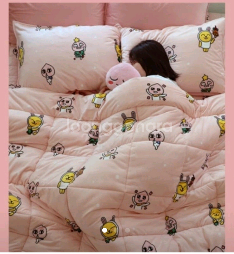 극세사 패드 카카오 어피치 베개거버 퀸 패드 침구단품--0