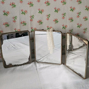 빈티지 삼면 거울