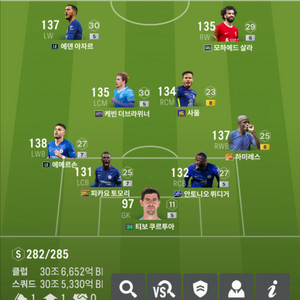 첼시 30조 스쿼드 +10조 셰우첸코 급처
