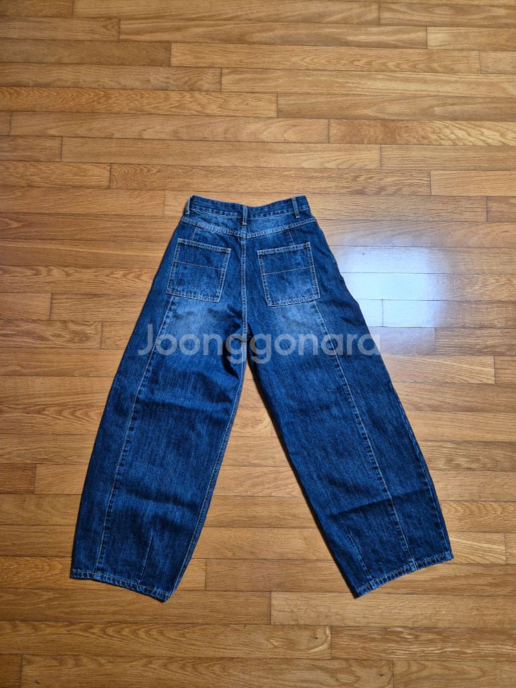 인템포무드 레이지보이 벌룬 핏 데님 (딥블루, XS)--3