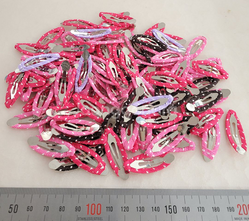 감은똑딱핀 4색 38미리 97개 일괄--0