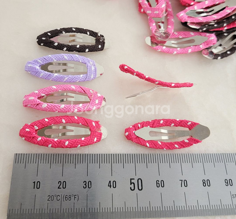 감은똑딱핀 4색 38미리 97개 일괄--1