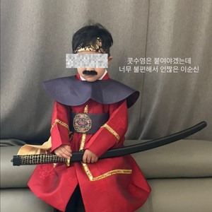 이순신장군 코스튬 할로윈 한복