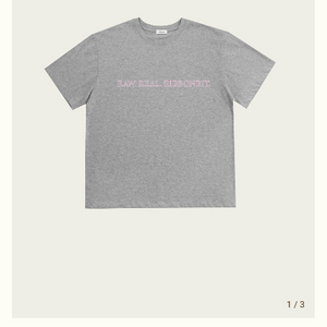 리본빛 RAW Print T-shirt 로우 티셔츠