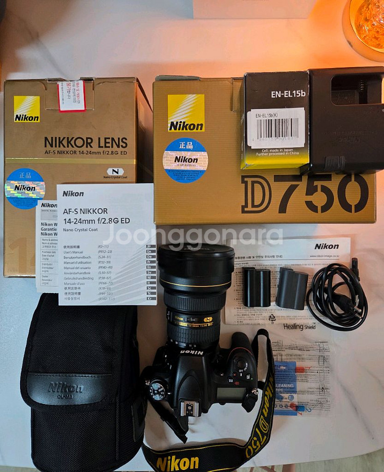 니콘 D750 + 니콘 14-24 초광각렌즈 정품 풀박--0