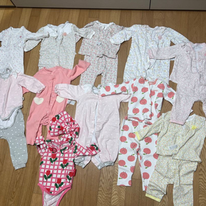 아기 우주복 및 내복 및 바디수트 80 세트 일괄