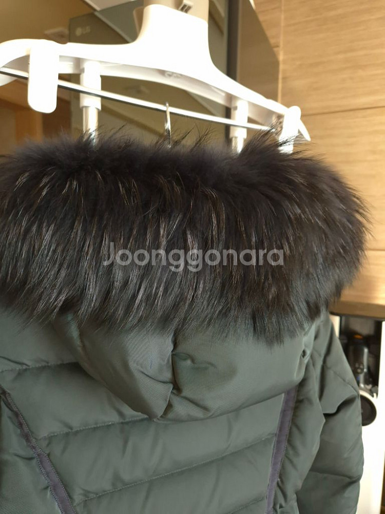 빈폴 라쿤퍼 패딩 코트 55~66--2