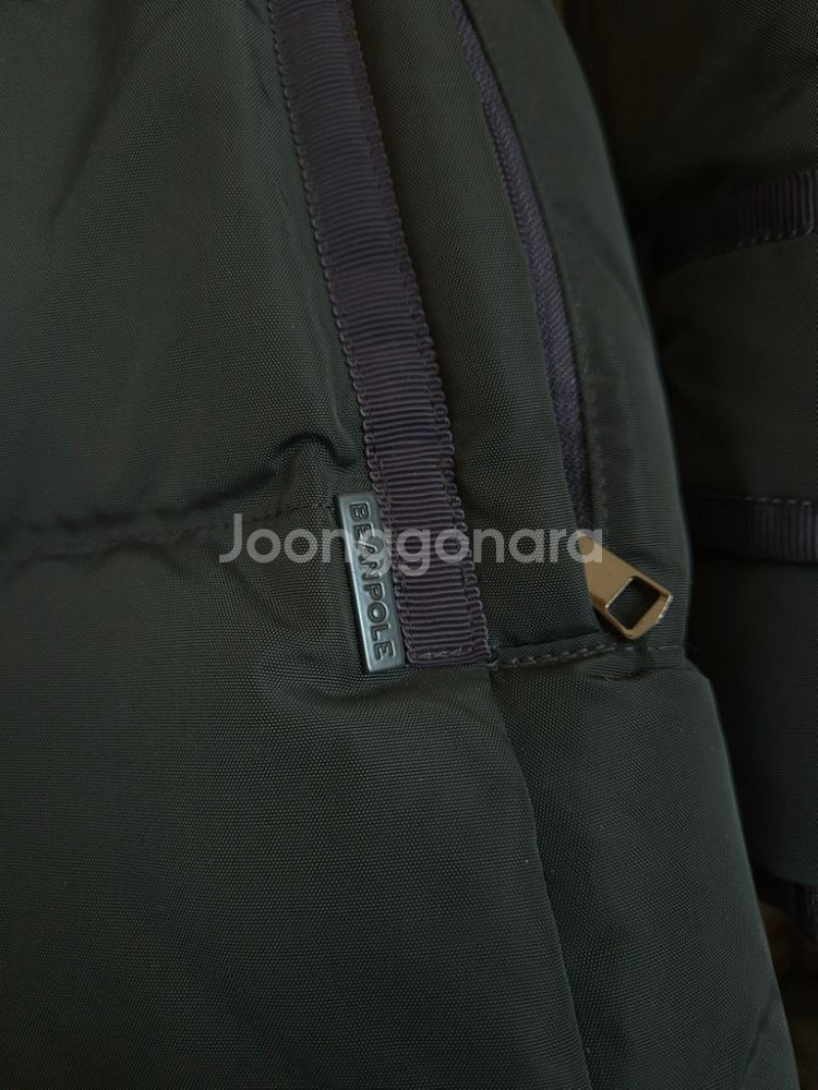 빈폴 라쿤퍼 패딩 코트 55~66--4