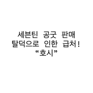 세븐틴 굿즈 처분