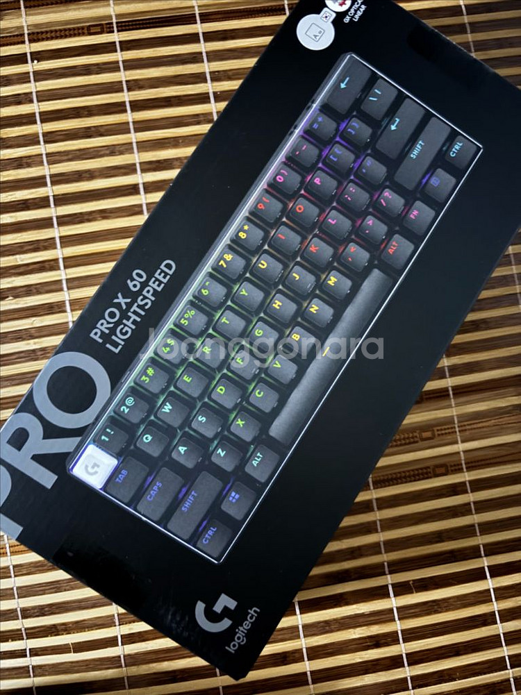 로지텍코리아 G PRO X 60 키보드 새제품--1