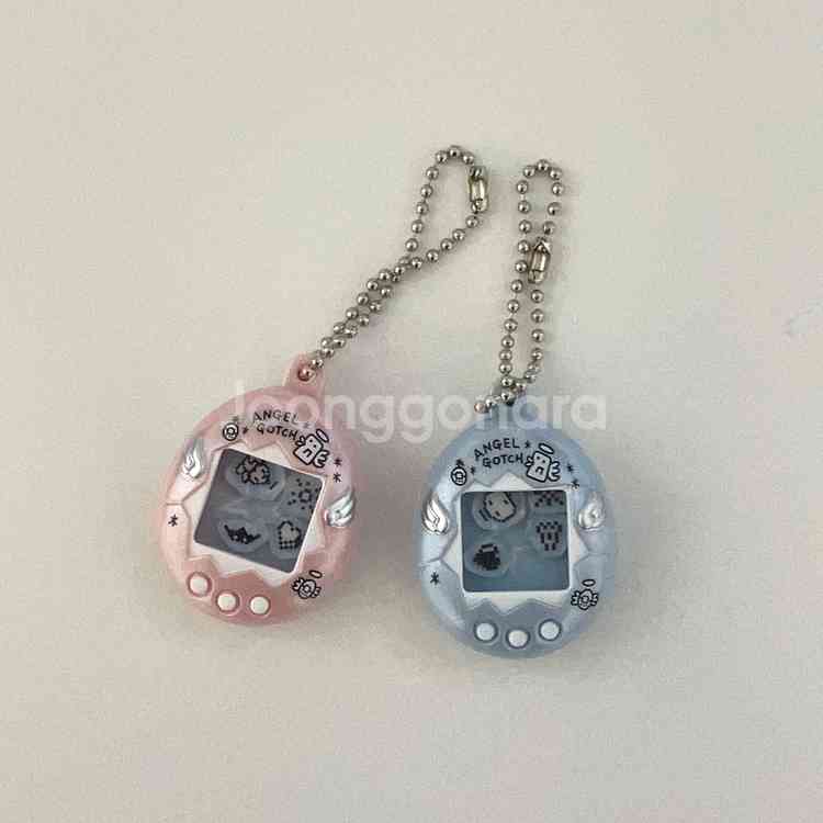 다마고치 샤카샤카 쉐이커 키링 가챠 펄핑크 펄블루 판매--0