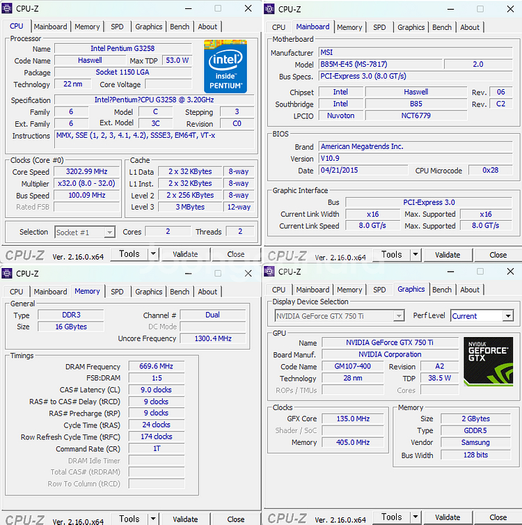 인텔G3258 & GTX750Ti 본체 판매--1