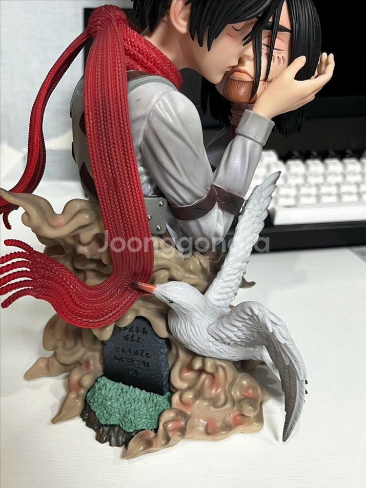 진격의 거인 천지전 에렌 미카사 피규어 약 22cm--1
