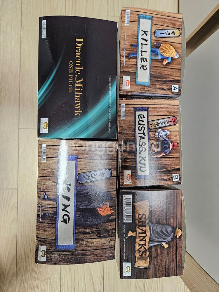 원피스 피규어 반프 DXF 그랜드라인 킹 키드 샹크스--1