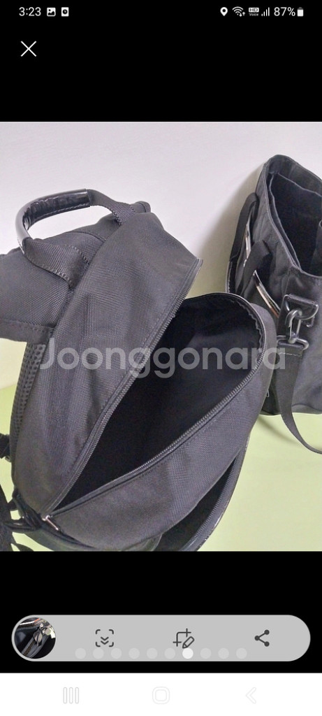 여아 닥스 하트 퀼팅 책가방+보조가방 (신발주머니)--6