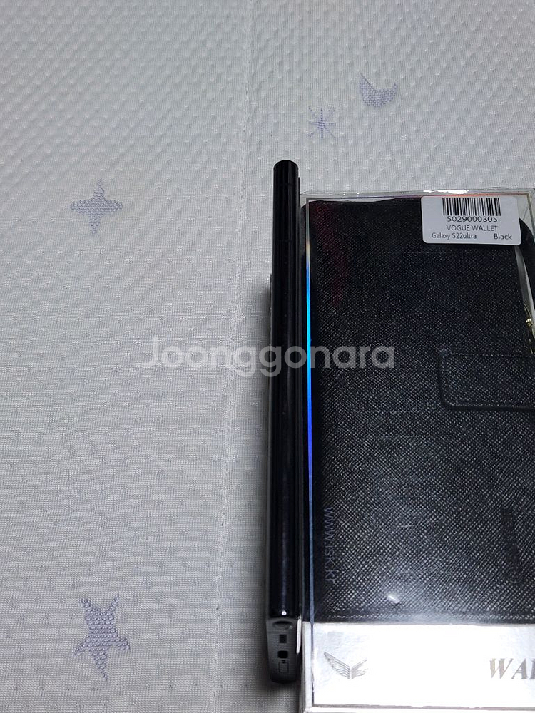 갤럭시 S22울트라 블랙+ 가죽케이스 새상품--11