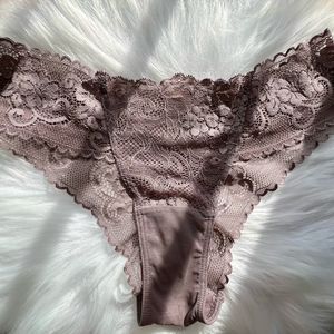 카카오 에쉬 브라운 레이스 티팬티