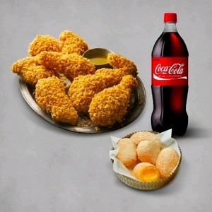 비비큐 황금올리브치킨+치즈볼+콜라