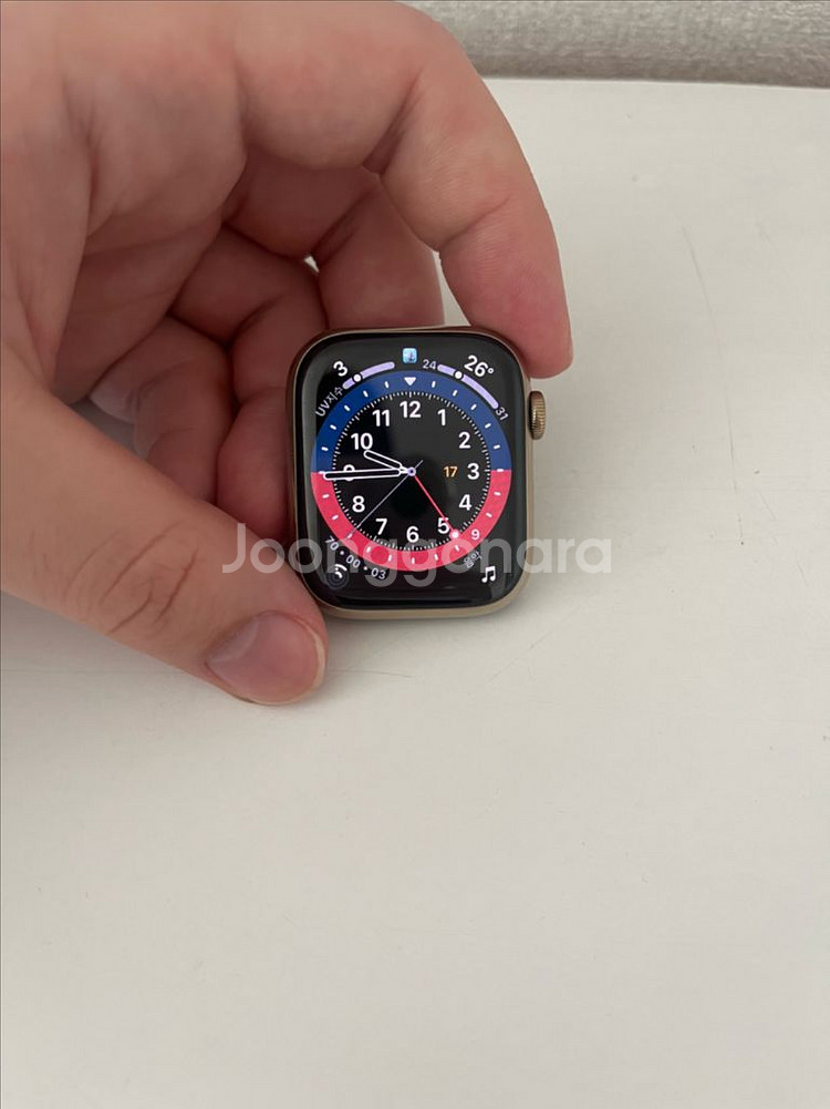 애플워치9 스테인리스 골드 45mm--2