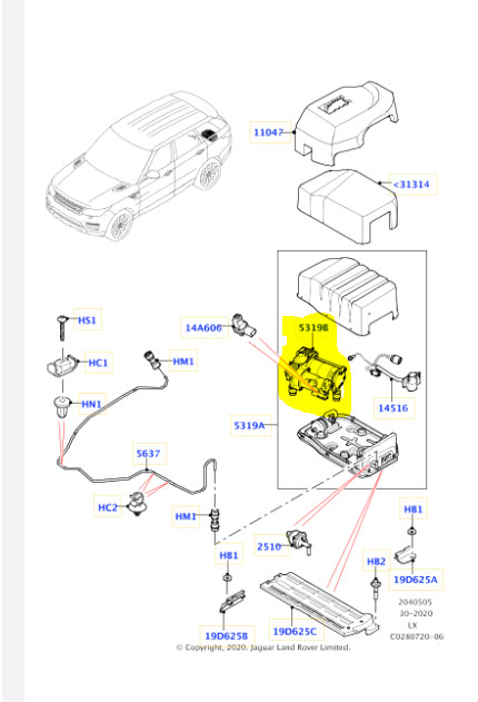 레인지로버 스포츠 에어 컴프레셔 lr095838--1
