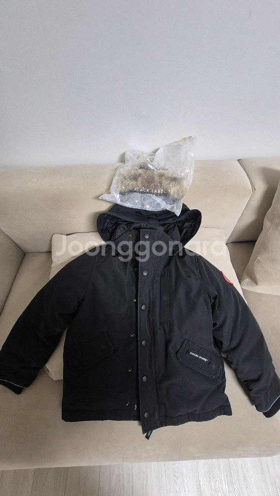 캐나다구스 키스 블랙 패딩 사이즈 6--0