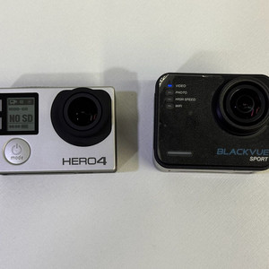 [액션캠] 고프로 HERO4(64g), 블랙뷰(16g)