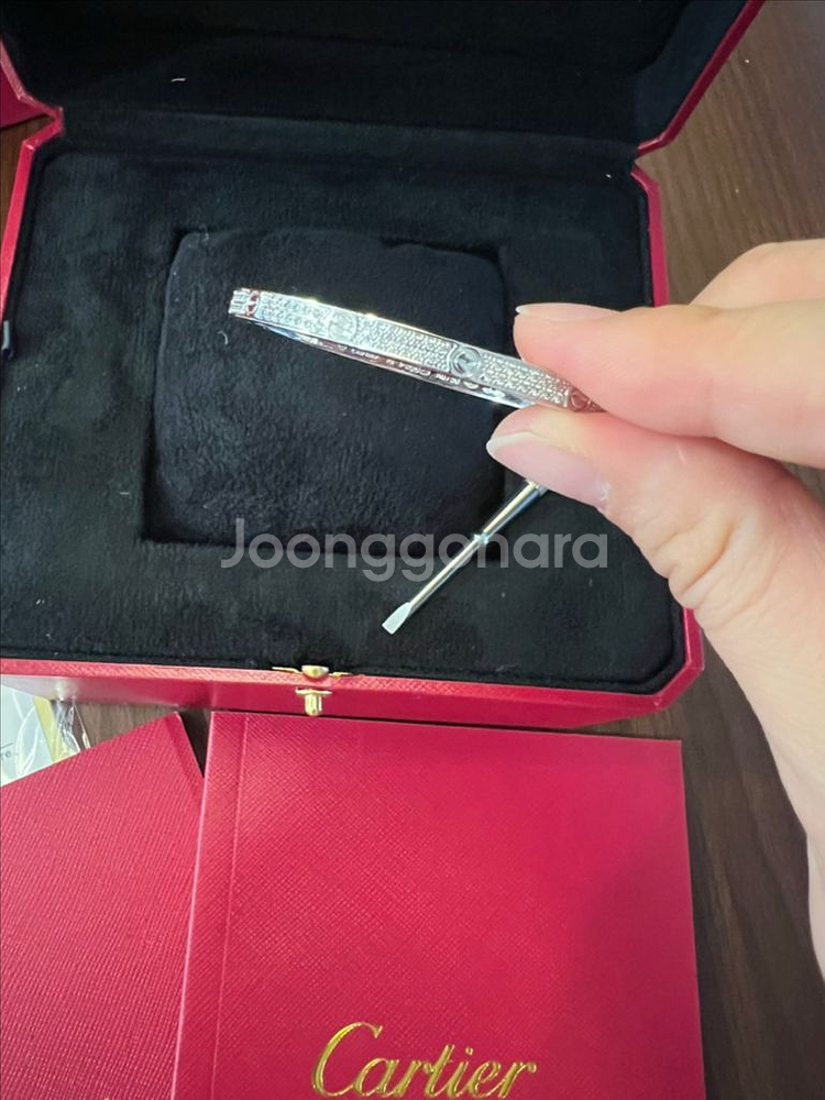 까르띠에 러브팔찌 여성팔찌 새상품--8