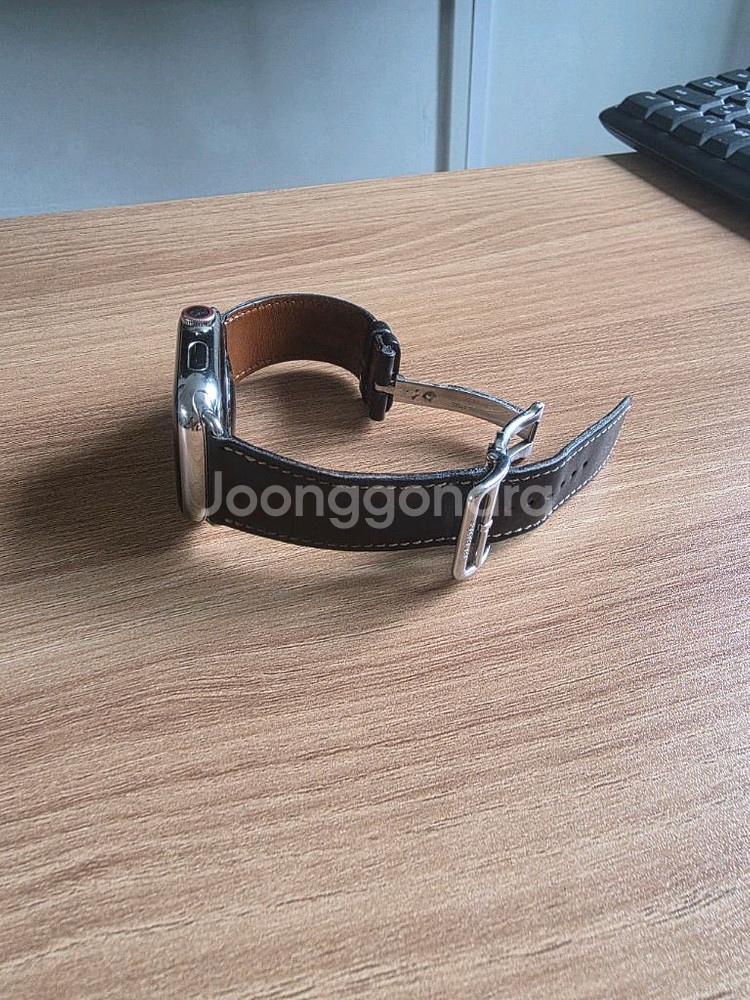 애플 워치 7 에르메스 45mm 실버 스테인리스 스틸--2