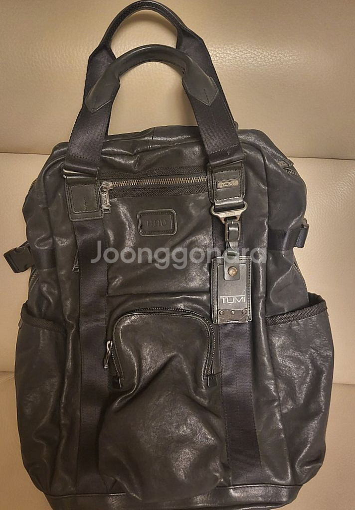 투미 알파브라보 르준백팩 가죽 희소성 거의새거--0