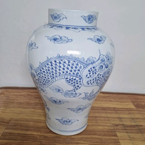 청화백자용충