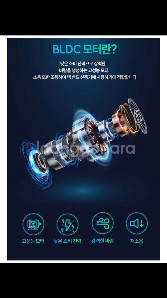 무선 쿨링 넥밴드 휴대용 선풍기(미개봉 새상품)--4