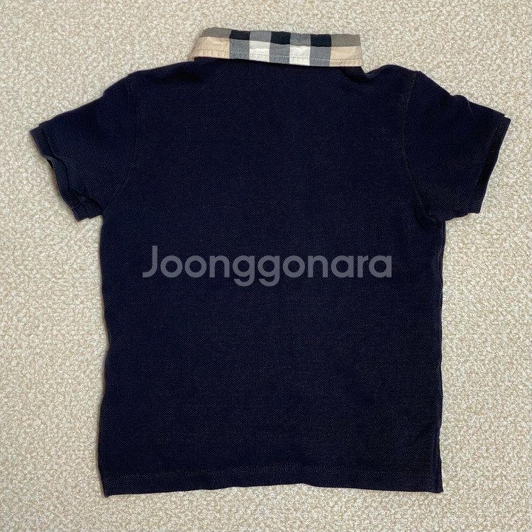 (정품) 버버리 베이비 블랙 피케 반팔 2Y--2
