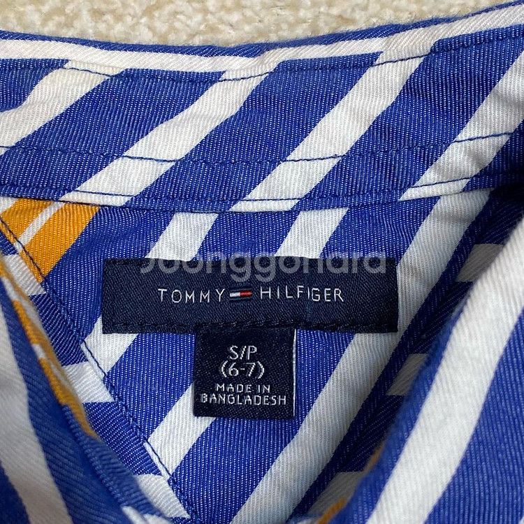 (정품) 타미힐피거 키즈 스트라이프 남방 6-7세--3