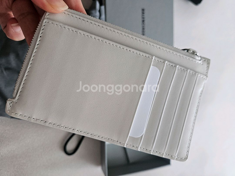 (새것, 정품)Balenciaga 카드 지퍼 지갑--2