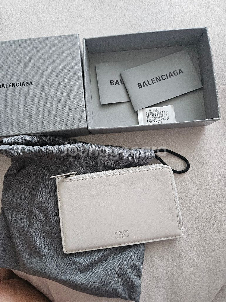 (새것, 정품)Balenciaga 카드 지퍼 지갑--0