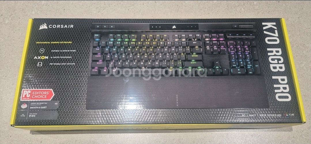 [미개봉] 커세어 K70 RGB PRO 키보드--0
