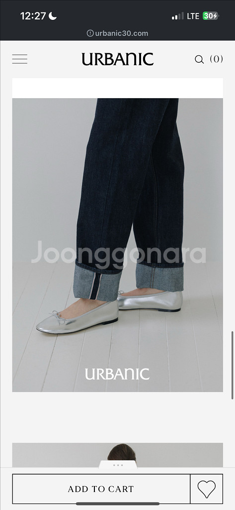 얼바닉30 ecole ballet flat-silver--1
