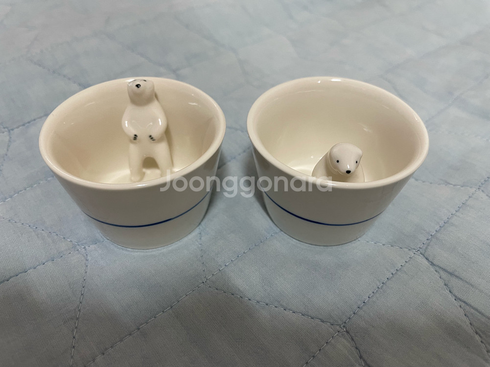 사케 북극곰의 눈물 전용 사케 잔 세트 팝니다.--1