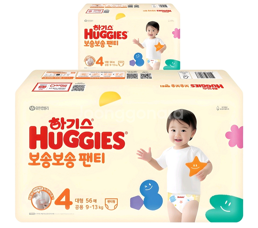 미개봉]하기스 NEW 보송보송 팬티형#원뿔원--0