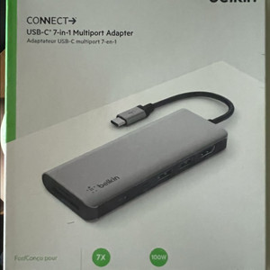 Belkin USB-C 7-in-1 어댑터 새제품