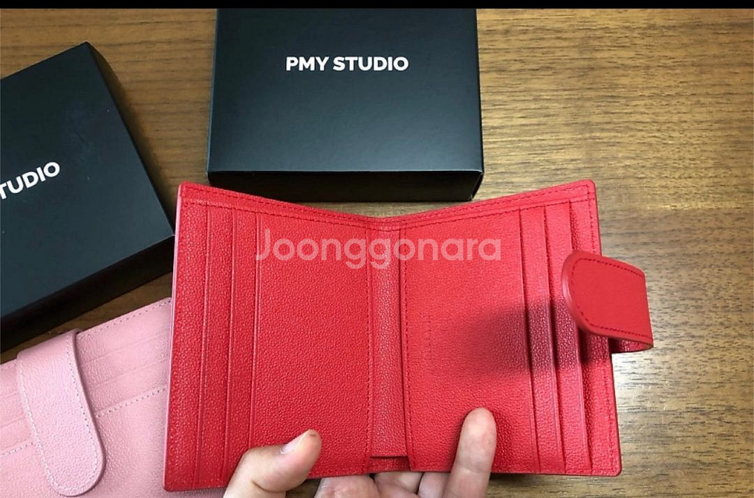 PMY STUDIO 빨간색지갑 하준맘지갑--1