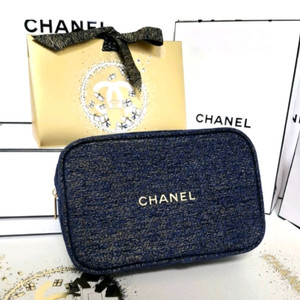 샤넬 네이비펄 파우치