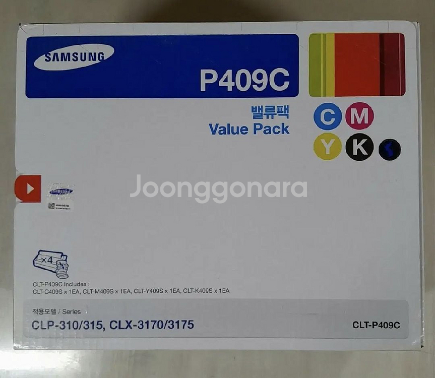 삼성프린터/복합기용 토너 CLT-P409C(4색밸류팩)--0