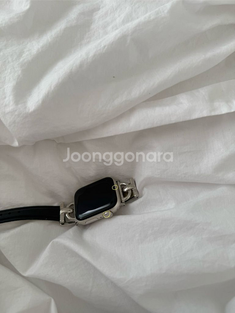 애플워치se 실버 베터리100 팝니다--3