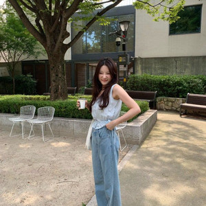 (새상품) 레이지샵 레터 letter 데님 s