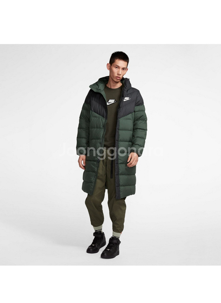 Nike 나이키 윈드러너 덕다운 롱패딩 L--1
